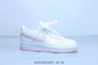 耐克 Nike Air Force 1 Af1耐克 低帮 空军一号休闲板鞋 白粉 货号 Hm9483-001 48104Aduyq半 36-45