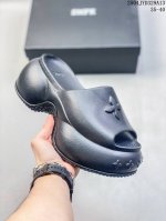 Smfk Compass 浮雕一字厚底拖鞋 小众潮牌爆款 广东大厂出品 增高有7.5 9.5 运动拖鞋 原楦原纸原版数据开发版型 采用一体成型鞋身 鞋芯填充 鞋