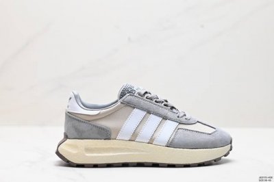 公司级阿迪达斯adidas Retropy E5阿迪新款运动休闲爆米花跑鞋 三叶草 厚底 白深蓝 新款低帮经典运动鞋以70年代经典跑步鞋为灵感 新鲜演绎复古造型