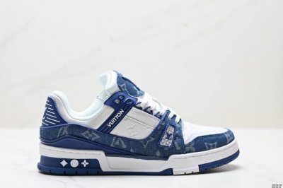 公司级全新Lv路易威登Louis Vuitton Trainer Sneaker Low休闲运动文化百搭板鞋 尺码:36-45 Id:Jkd129-Zze
