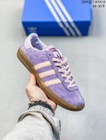 真标带半码 Adidas Originals Bermuda阿迪达斯25年新紫色休闲德训板鞋Jr7157 尺码：见图 编码：04Jjy303A16
