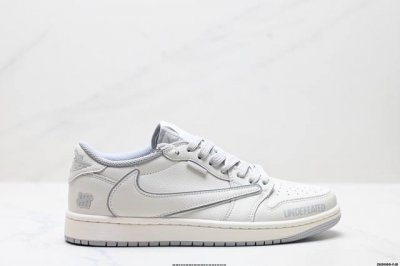 公司级Aj1倒勾Travis Scott X Air Jordan 1 ” Reverse Mocha “ Aj1乔1 Ts 闪电 联名倒钩 低帮文化篮球鞋 完