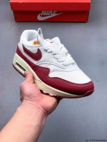 250 顶级纯原版本 头层皮打造市面最强工艺 耐克 Nike Nike Air Max 1/87 限定配色 气垫缓震跑步鞋 0302160H36