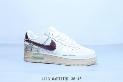 耐克 Nike Air Force 1 Af1耐克 低帮 空军一号休闲板鞋 白红 货号 Cw2288-111 411310Adtit半 36-45