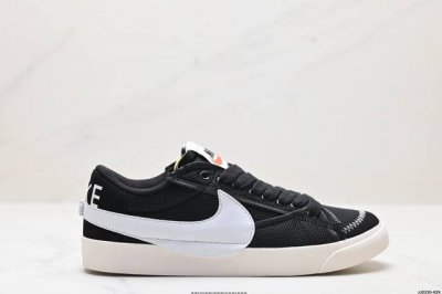 公司级nk Blazer Low‘77 Jumbo 经典百搭低帮开拓者休闲运动板鞋 真硫化铝楦制作 原厂布料拼接 独家裁片完美鞋型 台湾进口软感荔枝头层皮 原盒