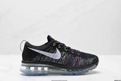 公司级Nike Air Max Flyknit 耐磨轻便 织物减震防滑透气轻便 低帮跑步鞋 蒸汽大气垫百搭休闲运动慢跑鞋 耐克 原档案Flyknit鞋面，新全掌