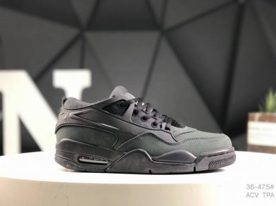 合集230 Air Jordan 4 Rm Aj4 乔丹4代 Aj4 乔4 乔丹篮球鞋系列 整鞋采用皮革与麂皮材料打造，鞋面使用黑色皮革作为主体框架，搭配鞋头黑