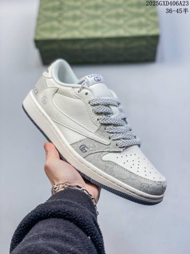 Travis Scott X Fragment Design X Jordan Air Jordan 1 Low Og Sp 古驰联名 “烟灰色” 多方联名合作