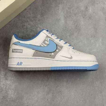 本地 核心私 Nike Air Force 1 Low 07 X Supreme 白蓝灰小钩 低帮休闲运动板鞋 原楦头原纸板 打造纯正低帮空军版型 专注外贸渠道 - 点击图像关闭