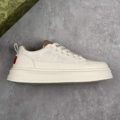 本地 核心私 Gucci 古驰今年最新款男鞋 全品相 顶级进口材料 极为亲肤舒适 摸上去非常的细腻 版型上很正 进口牛皮+真皮内里+几何构图案 奢华生动 图案透
