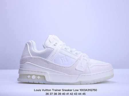 全新lv路易威登louis Vuitton Trainer Sneaker Low休闲运动文化百搭板鞋 ！ Xm 3Q750 - 点击图像关闭