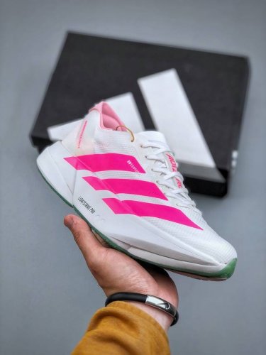 全掌碳板 Adidas Adizero Adios pro 4 M舒适百搭防滑耐磨 低帮跑步鞋 货号：Js1833 尺码：36-42 半