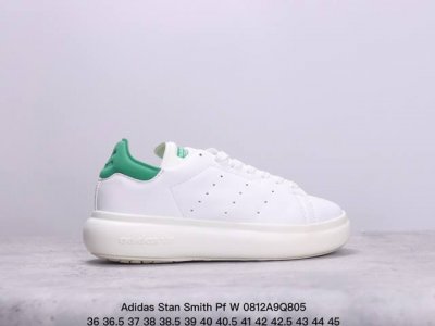 真标阿迪达斯adidas Stan Smith Pf W 三叶草经典百搭休闲运动板鞋 货号:Le0450 尺码:36 36.5 37 38 38.5 39 40