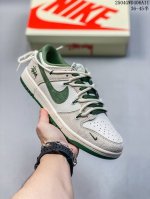 海外爆款限量发售！公司级 Nike Sb Dunk Low“斯图西系列 绑带猪八绿勾” 周年高端定制 低帮休闲板鞋 定制鞋盒 大厂纯原品质出货 超高清洁度 皮料