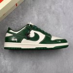 本地 核心私 Nk Sb Dunk Low 斯图西联名-祖母绿 周年高端定制 低帮休闲板鞋 #定制鞋盒 大厂纯原品质出货 超高清洁度 皮料切割干净无任何毛边 细