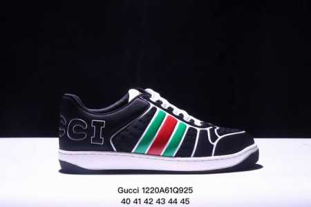 Gucci 轻奢单品 广东品质原厂 高奢古驰gucci Screener Gg High-Top Sneaker休闲潮鞋系列 尺码：40-45 Xm1220Q9 - 点击图像关闭