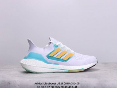 真标阿迪达斯adidas Ultraboost Ub21全掌爆米花休闲运动跑鞋 采用网材搭配反光皮革鞋面 配上stretchweb网格外底和boost中底 货号