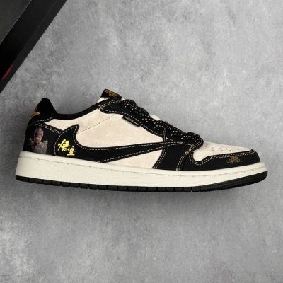 本地 核心私 Travis Scott X Fragment Design X Air Jordan 1 Low Og Sp Aj1 乔1 黑悟空联名-黑悟空