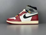 渠道优势 ！ God版 Aj1 Union La X Jordan Air Jordan 1 舒适耐用 防滑耐磨 高帮 复古篮球鞋 男女同款 白红灰 2025年