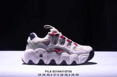 Fila 斐乐 可颂面包鞋 系列老爹风增高复古中性休闲运动慢跑鞋 #升级原楦原纸版数据开发版型 #采用环保太空革拼接斜纹网眼布鞋面材质 #独立发泡Eva中底+耐