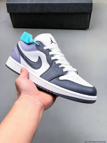 公司级头层！耐克Nike Air Jordan 1 Low Aj1 乔1 低帮潮流运动休闲板鞋。Aj1 低帮拼接 完美版型真头层牛皮# 内置缓震气垫 原鞋开模