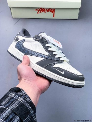 公司级头层！耐克Nike Air Jordan 1 Low Aj1乔1 低帮潮流缓运动休闲板鞋。Aj1 低帮拼接 完美版型真头层牛皮# 内置缓震气垫 原鞋开模