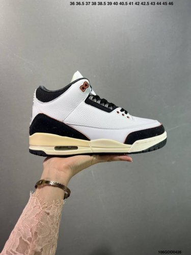 公司级Air Jordan 3 Retro Aj3 乔3 复古休闲运动文化篮球鞋。 首次使用经典传神Jump Man Logo 并创新使用后掌可视气垫。清爽有余