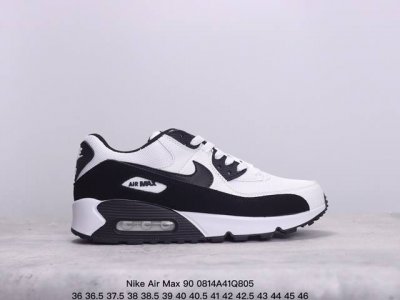 真标耐克nike Air Max 90 经典复古小气垫缓震跑鞋 鞋面由皮和革织物打造，犀利的条线打造出酷劲十的足视觉效果 网布鞋增面强透气性，穿着为极舒适 经可