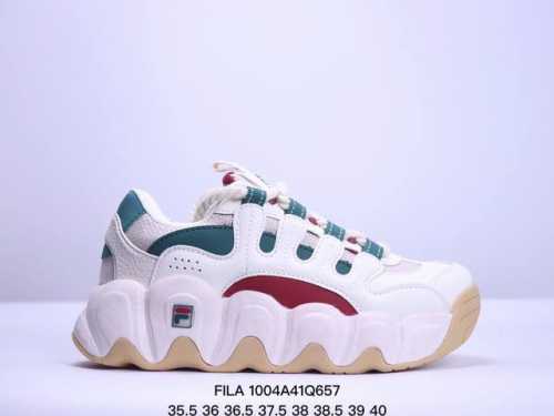公司级 Fila 斐乐 冬新款可颂面包鞋运动跑步鞋 Xm 4Q657