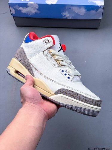 纯原版本！ 原盒头层皮 乔丹 Air Jordan 3 Retro Tinker Nrg Aj3 乔3 低帮复古休闲运动文化篮球鞋 0423Wl60