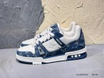 新品上市实拍 全新Lv路易威登Louis Vuitton Trainer Sneaker Low休闲运动文化百搭篮球板鞋Elldaa2723
