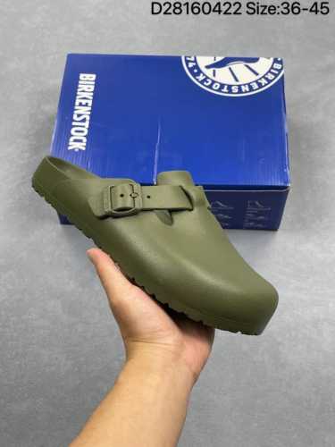 Birkenstock Boston 博肯休闲包头拖鞋耐磨大底 牛皮材质 高街潮鞋 尺码见图 #D28160422