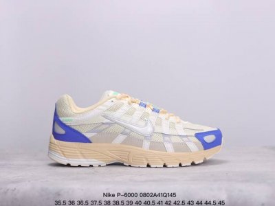 纯原！Nike P-6000 复古休闲运动老爹鞋 #层次鲜明线条设计 摆脱厚重外形 超轻鞋身 细节随意对比 尺码：35.5 36 36.5 37.5 38 38