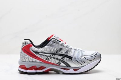公司级Asics Gel-Kayano 14 公司级版本 亚瑟士运动休闲透气专业跑鞋 采用工程弹性双层再生针织密度鞋面材质 后跟3D可视Gel缓震乳胶物料 升级