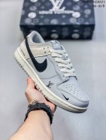 海外爆款限量发售！高端定制Nike Sb Dunk Low 路易威登联名------Lv白灰黑配色 高端定制 低帮休闲板鞋 定制鞋盒 大厂纯原品质出货 超高清洁