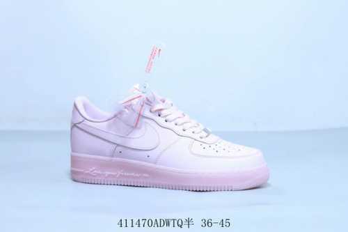 耐克 Nike Air Force 1 Af1耐克 低帮 空军一号休闲板鞋 粉 货号 Cz8065-600 41 Adwtq半 36-45