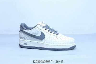 耐克 Nike Air Force 1 Af1耐克 低帮 空军一号休闲板鞋 古驰 货号 Ky8899-106 420390Adeop半 36-45