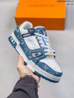 抽屉盒36－45 40-45 36-40 全新lv路易威登louis Vuitton Trainer Sneaker Low休闲运动文化百搭篮球板鞋 08Jgd
