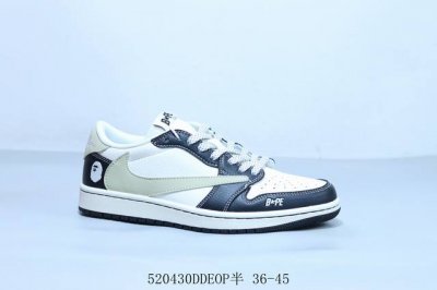 乔丹Air Jordan 1 Low Aj1 乔1低帮复古文化休闲运动篮球鞋 倒勾 猿人头 货号 Jj2508-552 520430Ddeop半 36-45