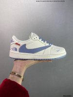 核心私 公司级Aj1倒勾Travis Scott X Air Jordan 1 ” Reverse Mocha “ Aj1乔1 Ts 闪电 联名倒钩 低帮文化篮