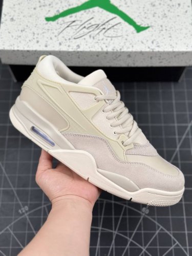 Air Jordan 4 Remastered AJ4 乔4重制生胶米黄 低帮休闲运动鞋 #改造后的设计采用了别致的米黄、由纺织网布、皮革和麂皮混合而成，散发出