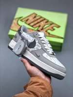 Nike Air Force 1 Low 07 X Stussy 白灰小钩原楦头原纸板 打造纯正低帮空军版型专注外贸渠道 全掌内置蜂窝气垫 原盒配件 原厂中底钢