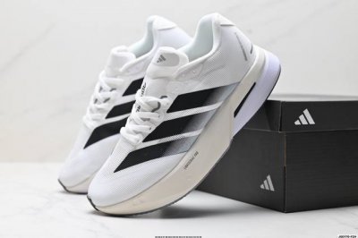 公司级Adidas Adizero Boston 13 阿迪达斯 透气网眼竞速跑鞋Boost 缓震底 运动鞋 后跟加厚 呵护脚后跟 立体保护软绵鞋口 轻松穿脱不