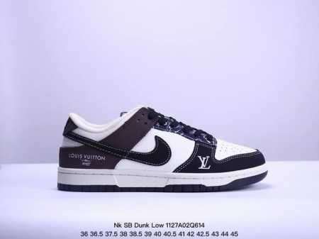 Nk Sb Dunk Low Lv联名腰果花-棕色摩卡周年高端定制 低帮休闲板鞋 #高端定制鞋盒 原装头层材料 独家版型蒸餾加工 大厂纯原品质出货 超高清洁度 - 点击图像关闭
