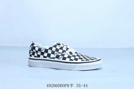 Vans Wallpaper Authentic 黑白棋盘格 有趣小狗印花休闲帆布鞋 49206Ddopr半 35-44 - 点击图像关闭