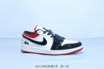 乔丹Air Jordan 1 Low Aj1 乔1低帮复古文化休闲运动篮球鞋联名 斯图西 货号 Xs6086-016 421 Adoro半 36-45