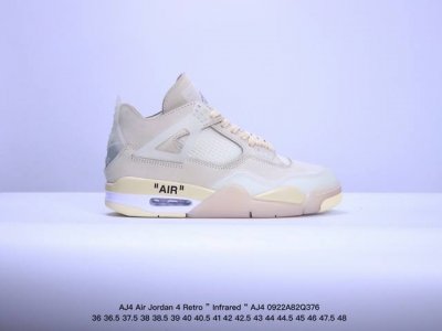 公司级aj4 Air Jordan 4 Retro ” Infrared “ Aj4乔4 联名 男子文化篮球鞋 大厂出品 主力合作工厂 全新模具开发 纯正4代正
