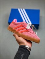 Adidas Originals Gazelle Indoor休闲舒适轻便耐磨 低帮 板鞋 货号：Ie1058 #采用反绒面革组合环保纤维革鞋面材质尺码：36-