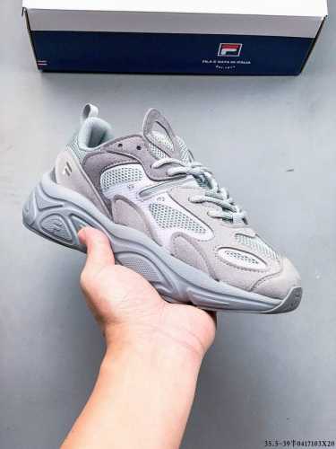 斐乐 Fila Fusion 火星复古跑鞋 原鞋开版定制 正品同步鞋材 皮革拼接麂皮 搭配透气网布 主打复古潮流 撞色设计 视觉冲击十足 超厚Eva软底设计 轻