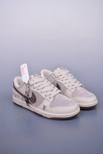 Nike Sb Dunk Low Lv联名 纯原大厂出品 极力推荐 原装头层材料 独家版型蒸餾加工 帶來的是更好的视觉和脚感体验 大厂纯原品质出货 清洁度 电绣